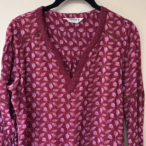 Mountain Khakis Women’s Harvest Shirt Fair Trade | medium | port print | EUC - Picture 3 of 9